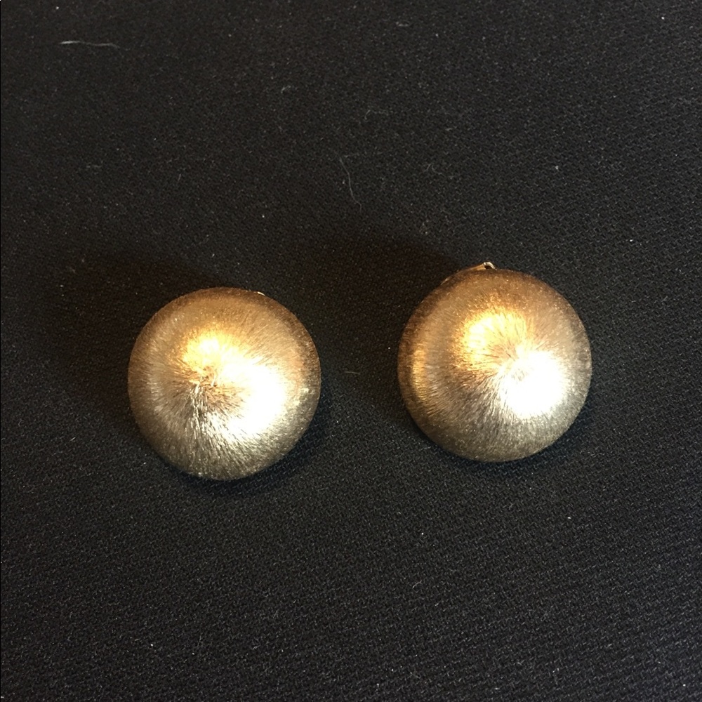 Vintage Napier Gold Clip On Earrings